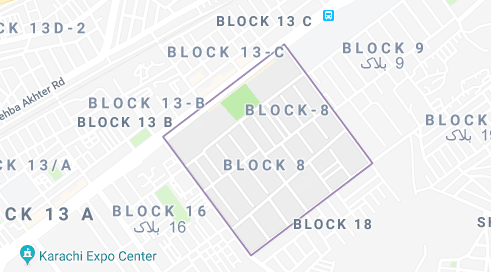 Gulshan E Iqbal Karachi Map Gulshan-E-Iqbal, Block 8, Karachi – Plot, House & Apartments Price -